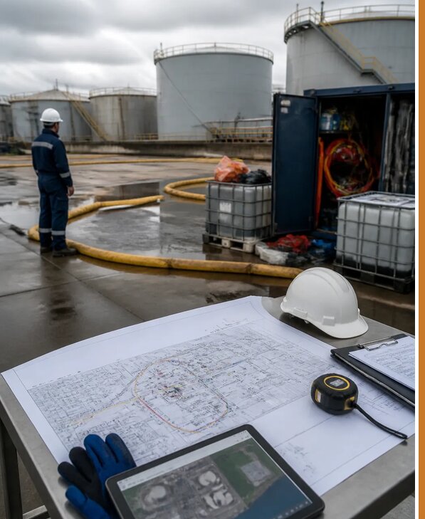 Разработка плана ликвидации разливов нефти в Камышине